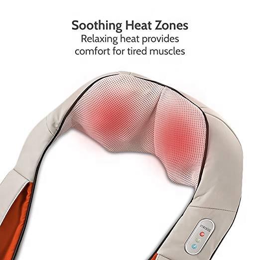 Ударный массажер SUNROZ JY-829 Massager of Neck Kneading для массажа шеи и плеч (SUN5711) - фото 7