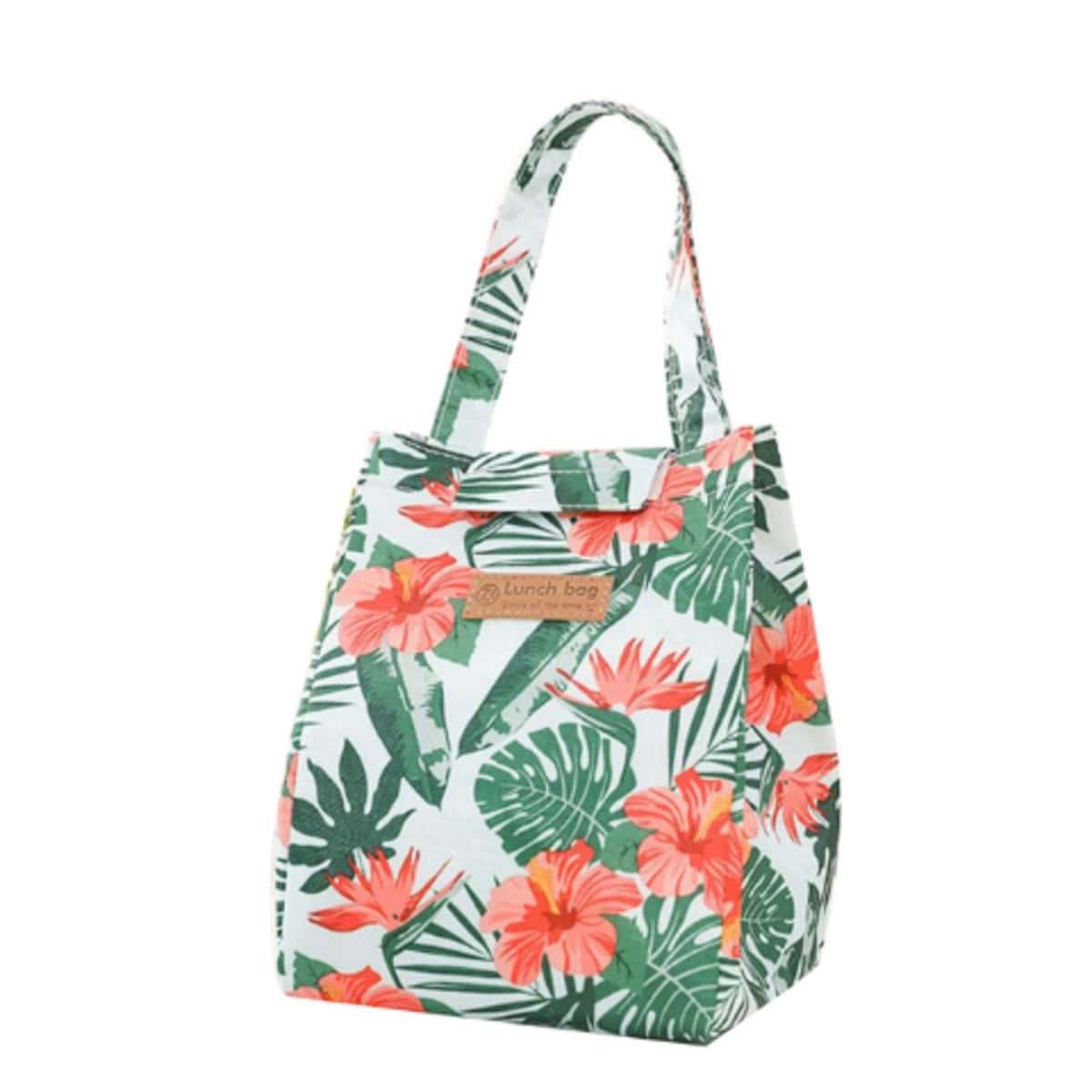 Термосумка Листья Белый