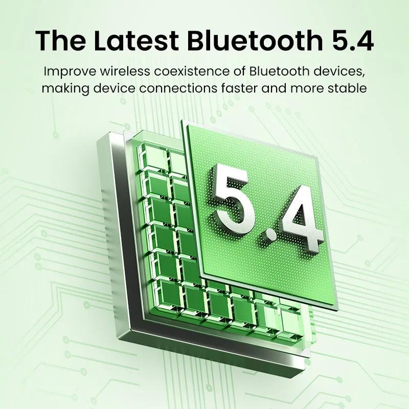 Наушники UGREEN WS207 Hitune Active Noise Cancelling Wireless Earbuds Bluetooth 5.4 White (45110) - фото 4