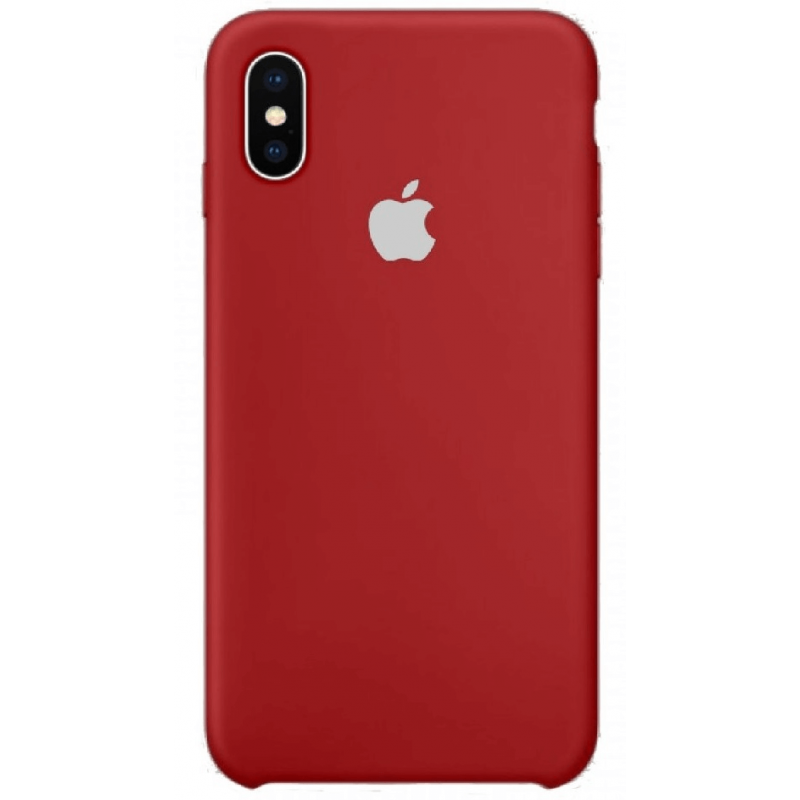 Чохол GoVern Silicone Case для Apple iPhone XS Max Dark Red