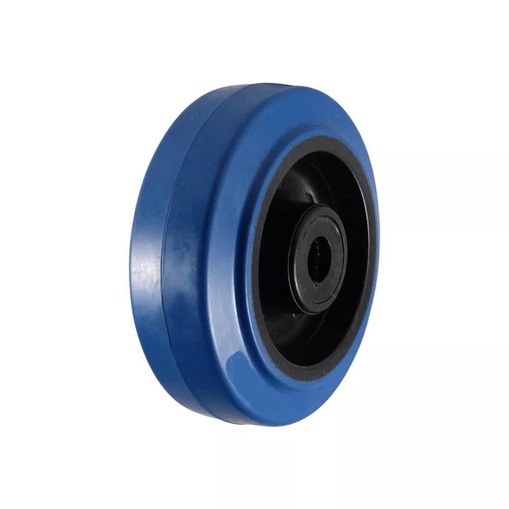 Колесо из эластичной резины d 80 мм Синий (73x35-80-S)