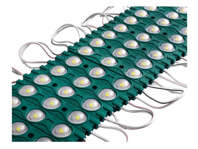 Модуль світлодіодний LEDUA 2835-3smd 12V IP65 1,5 Вт з лінзою Зелений (1607) - фото 2