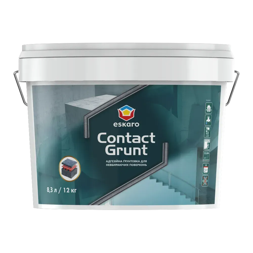 Грунт универсальный с кварцевым песком Eskaro CONTACT GRUNT 12 кг (2028273591)