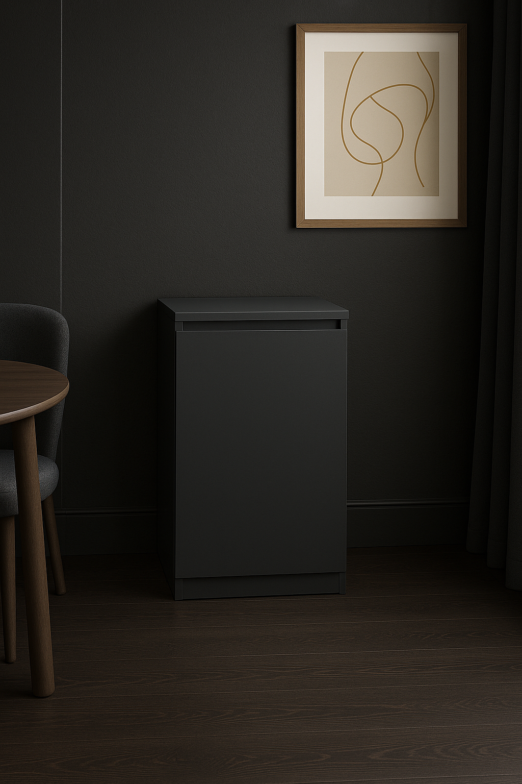 Тумба приліжкова MEBEX 50х40х77,4 см Сірий темний (VS3D500DG) - фото 2 Тумба приліжкова MEBEX 50х40х77,4 см Сірий темний (VS3D500DG) - фото 2