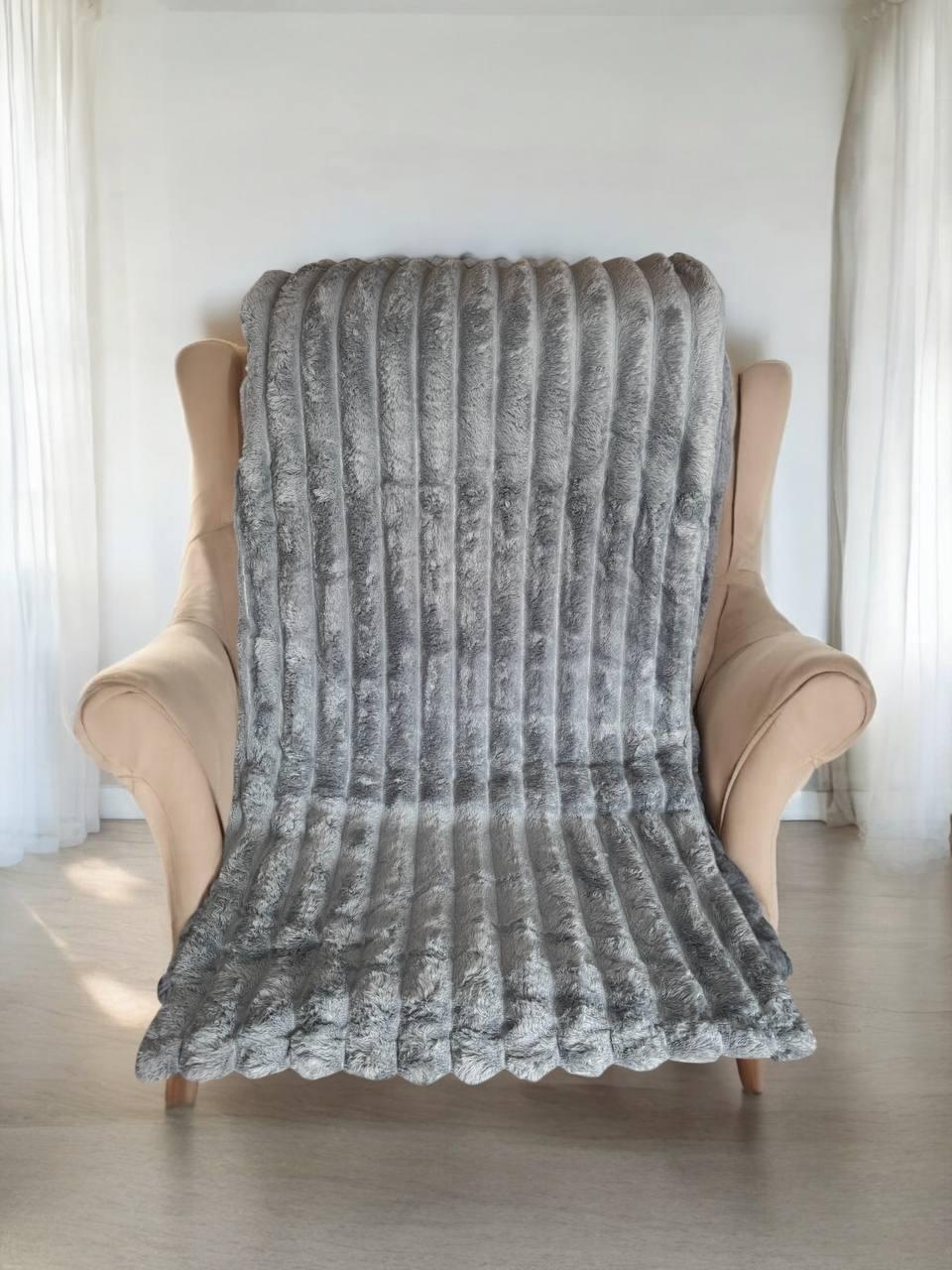 Плед 200х230 см Серый (Д-Am-sharp-006-05) Плед 200х230 см Серый (Д-Am-sharp-006-05)