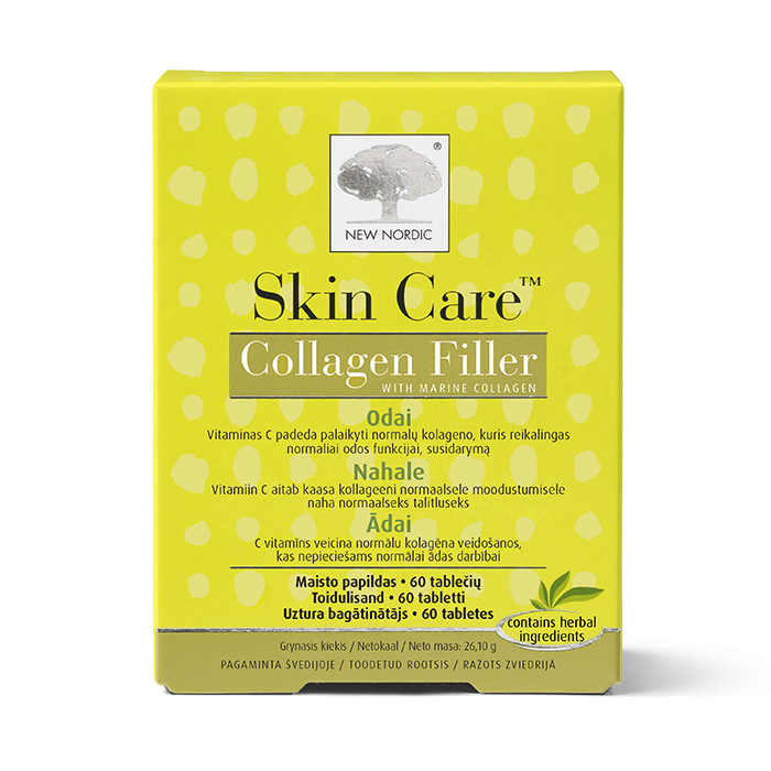 Вітаміни New Nordic для шкіри Skin Care Collagen Filler для шкіри 60 таб. (14096319)