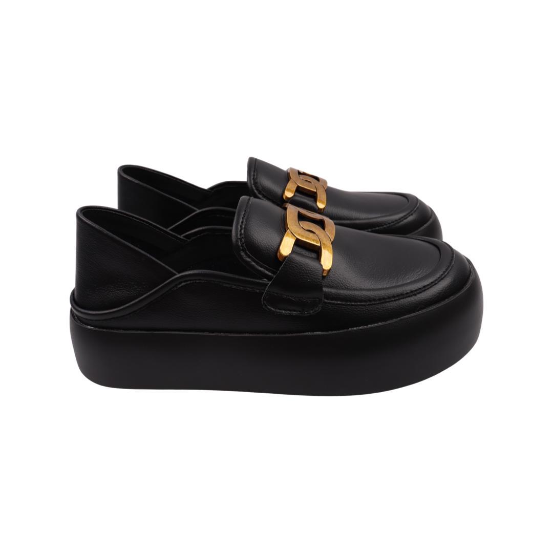 Туфли женские Vikonty из кожи р. 38 Черный (343-22DTC)