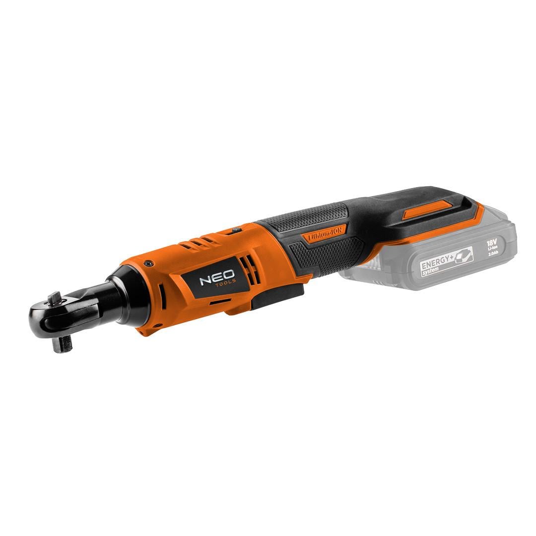 Трещотка аккумуляторная NEO tools 04-603 Energy+ 18 В Li-Ion 3/8" с адаптером 1/2" без аккумулятора (3035888675)
