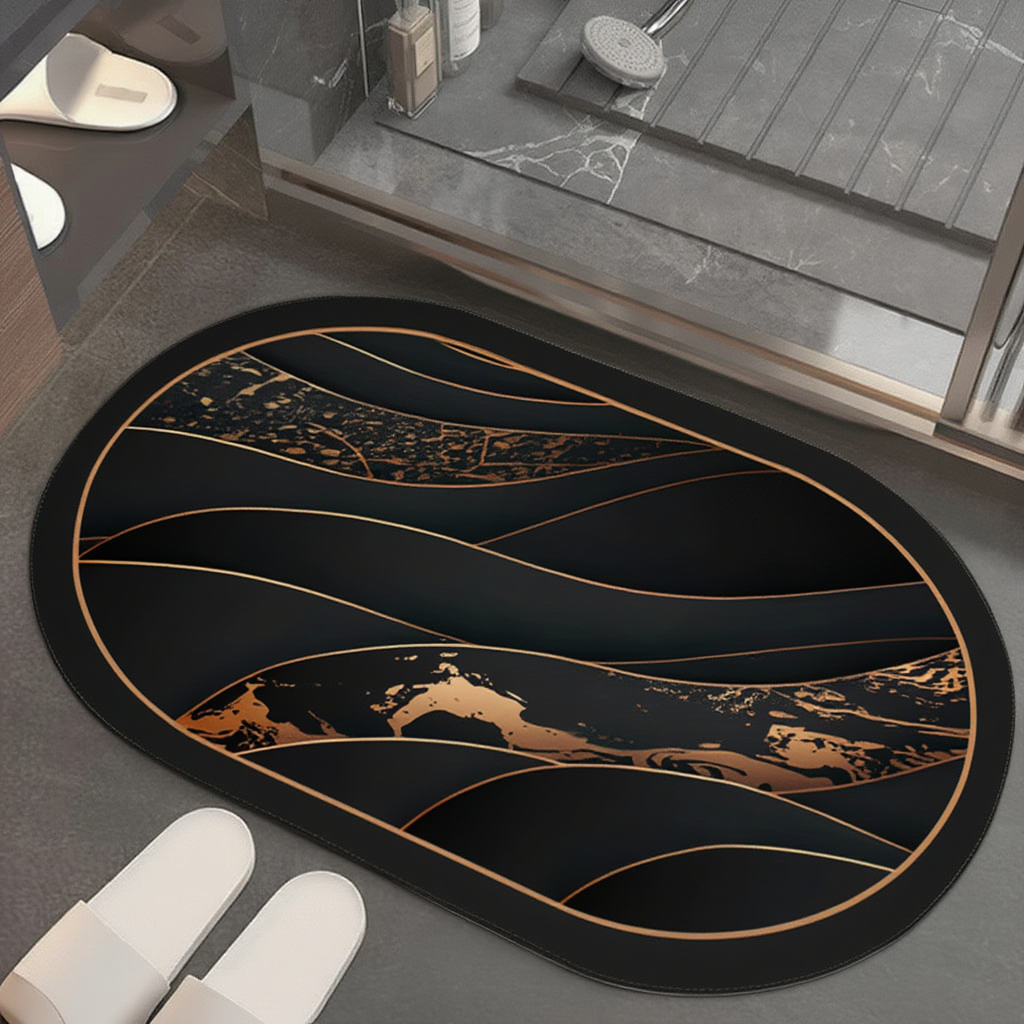 Коврик для ванной комнаты мягкий из диатомита с суперпоглощающим 50х80 см (BF-012) Коврик для ванной комнаты мягкий из диатомита с суперпоглощающим 50х80 см (BF-012)