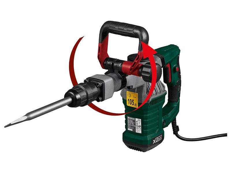 Молоток отбойный Parkside PAH 1300 электрический с пластиковым кейсом - фото 5