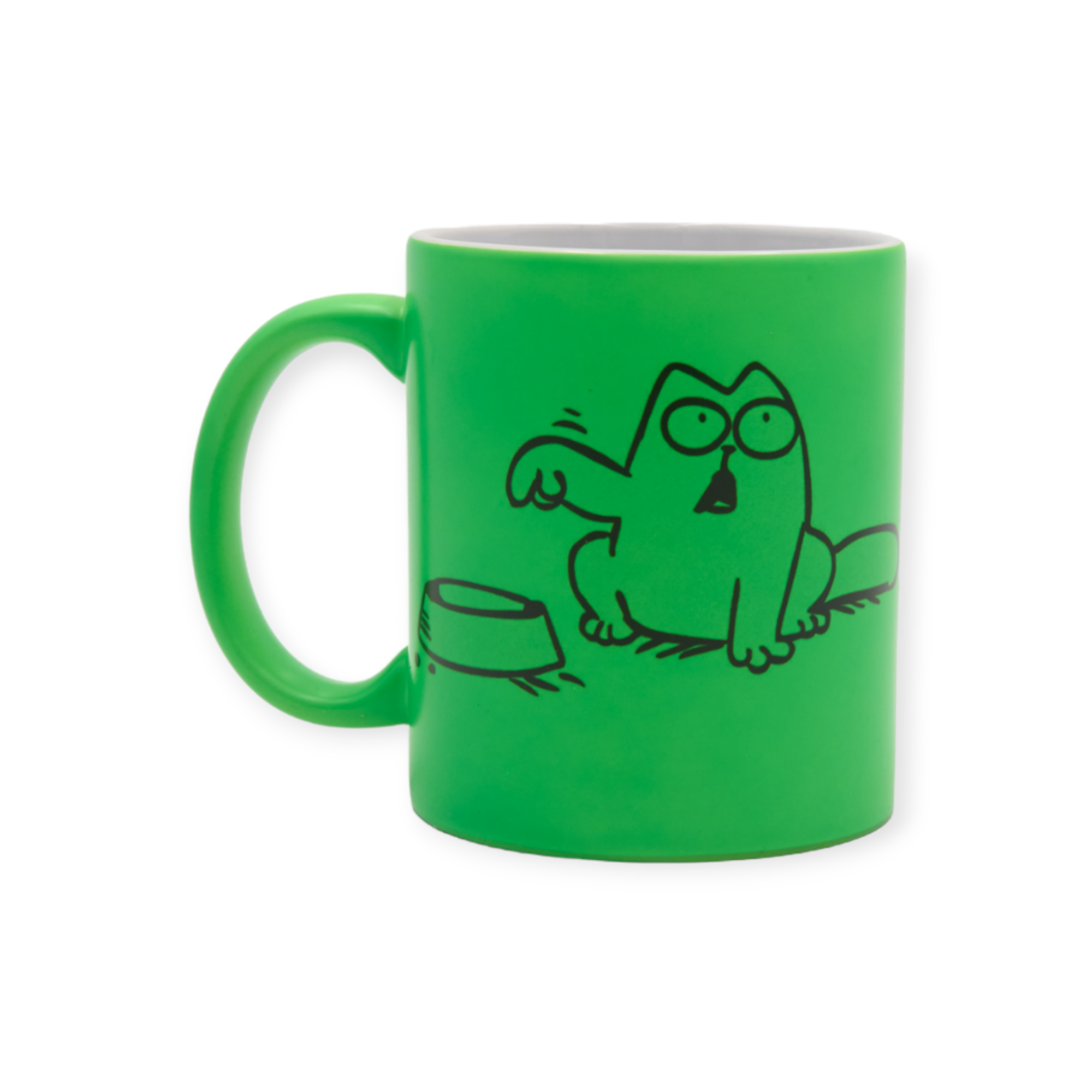 Чашка з принтом кіт Саймон 330 мл Салатовий (01_K0433021109)