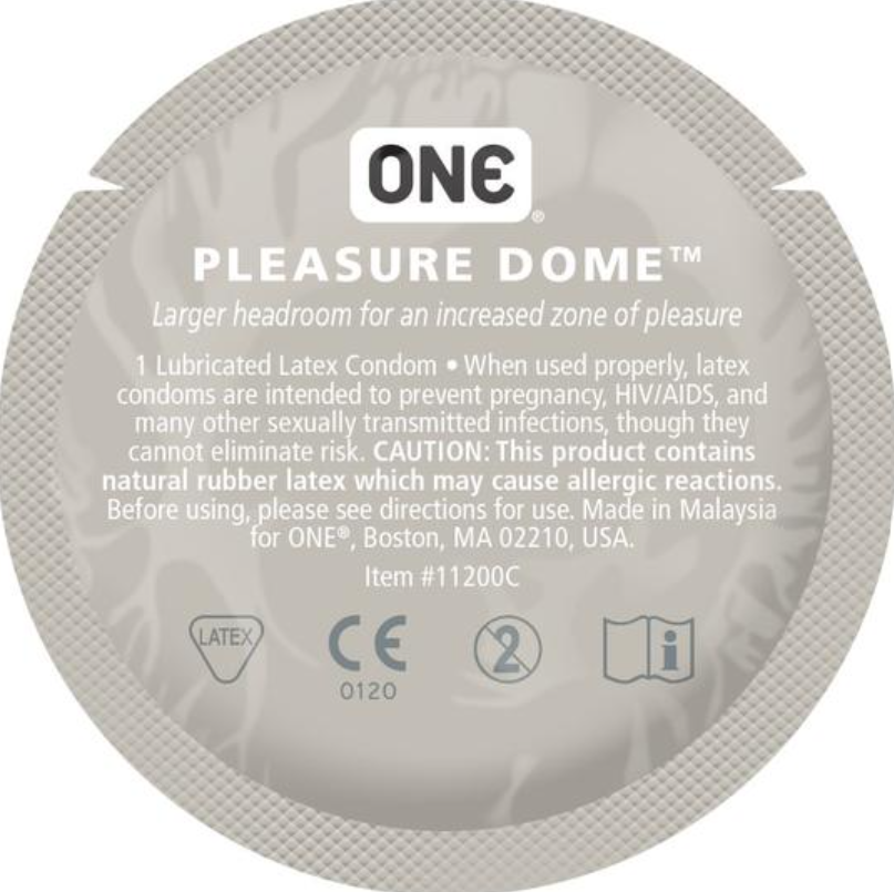 Презерватив ONE Pleasure Dome зі збільшеною голівкою 1 шт. (101883)