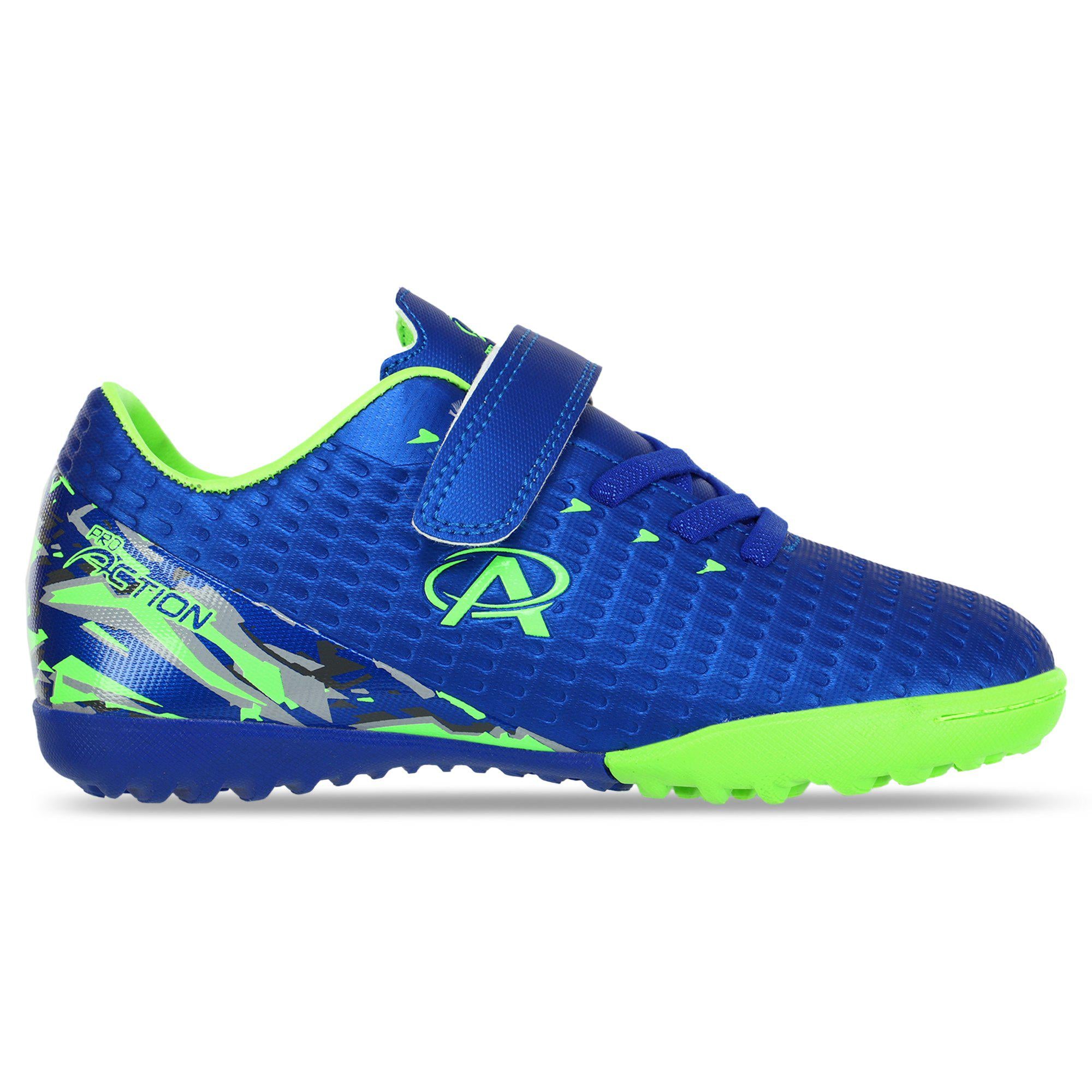 Сороконожки футбольные Pro Action VL19759-TFB-BLL р. 33 Синий/Салатовый