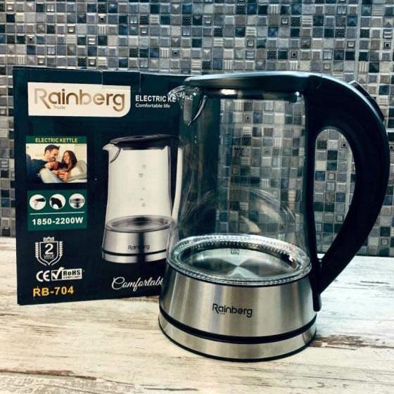 Электрочайник Rainberg RB-704 2200 Вт 2 л Черный (266175) - фото 3