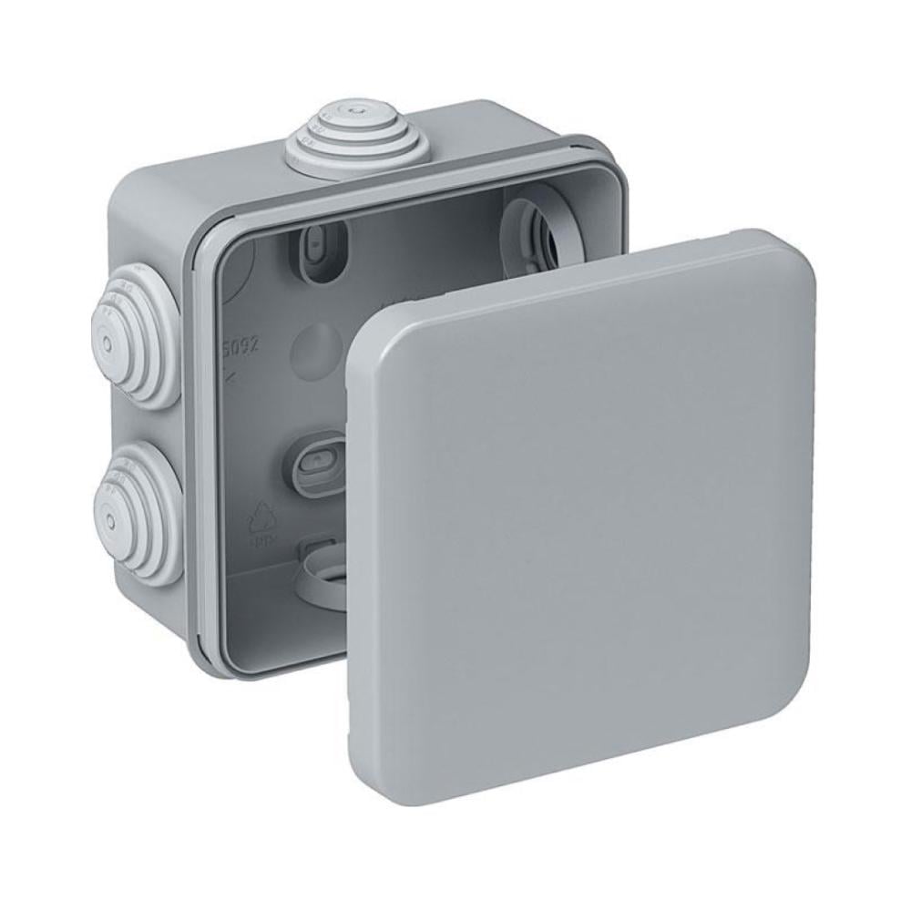 Коробка розподільна зовнішня герметична Neomax NX1045 квадратна 100х100х50 мм IP55