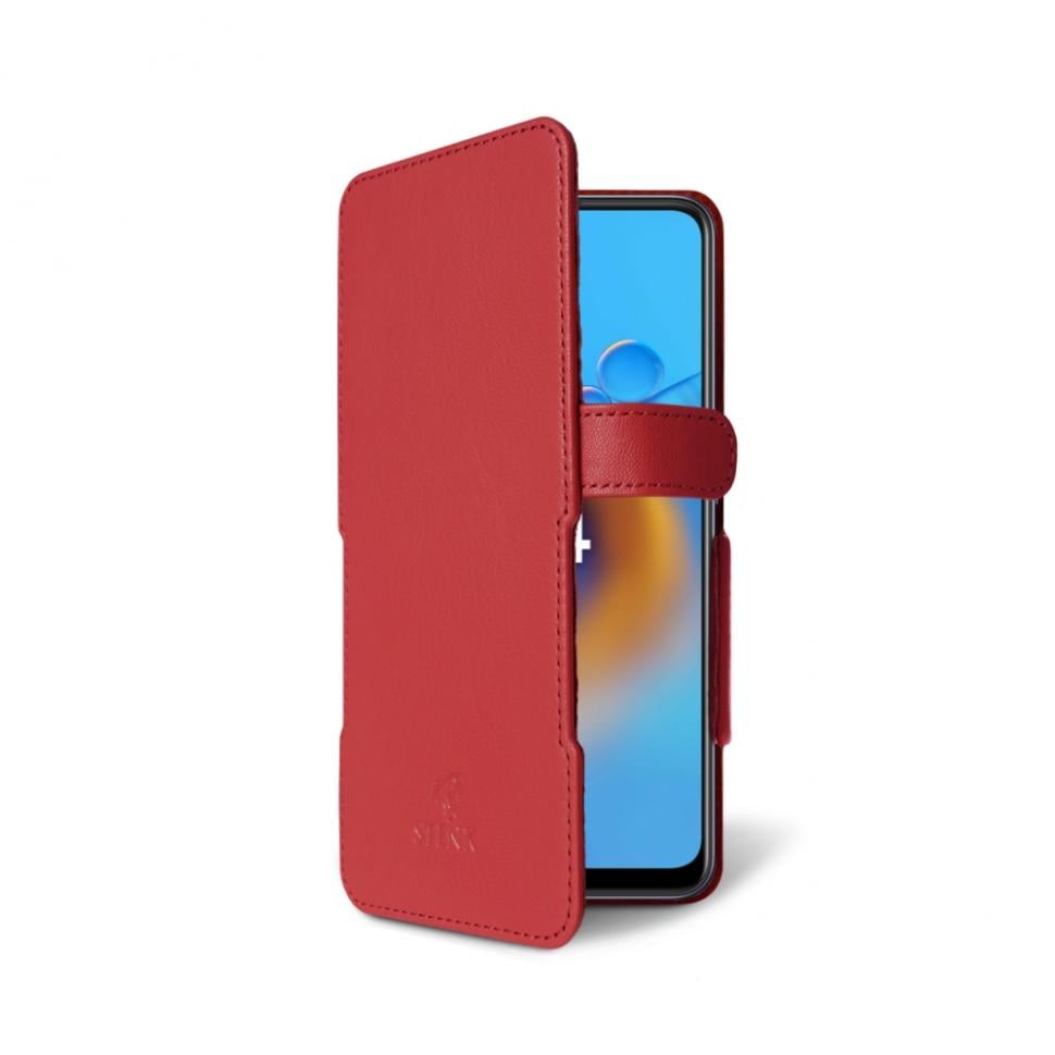 Чехол книжка Stenk Prime для OPPO A74 Красный (69039)