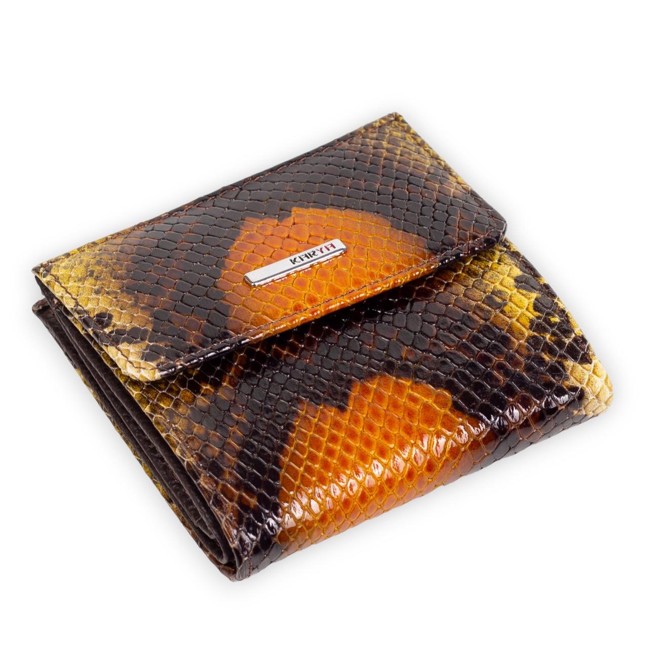 Гаманець жіночий шкіряний Karya 1066 під рептилію маленький Гаманець жіночий шкіряний Karya 1066 під рептилію маленький