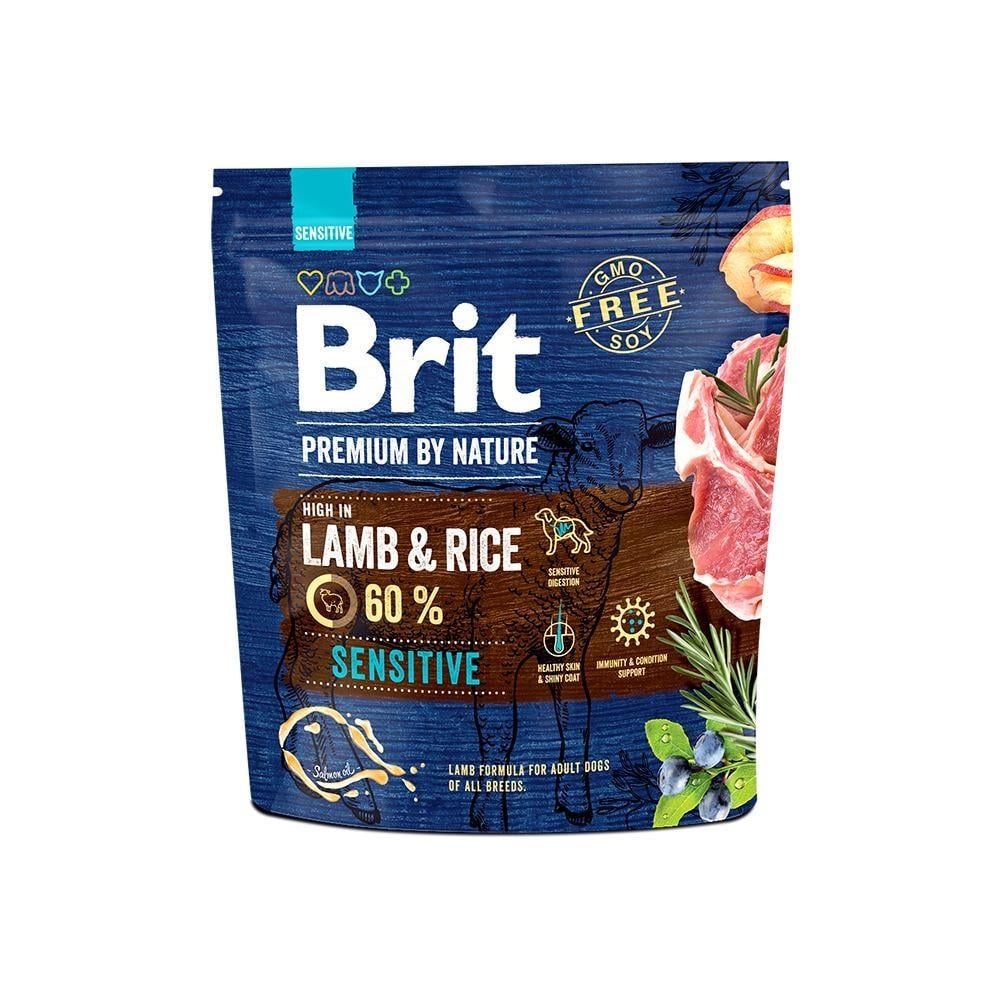 Корм сухой Brit Premium Dog Sensitive Lamb для собак с чувствительным пищеварением с ягненком 1 кг (8595602526611) Корм сухой Brit Premium Dog Sensitive Lamb для собак с чувствительным пищеварением с ягненком 1 кг (8595602526611)