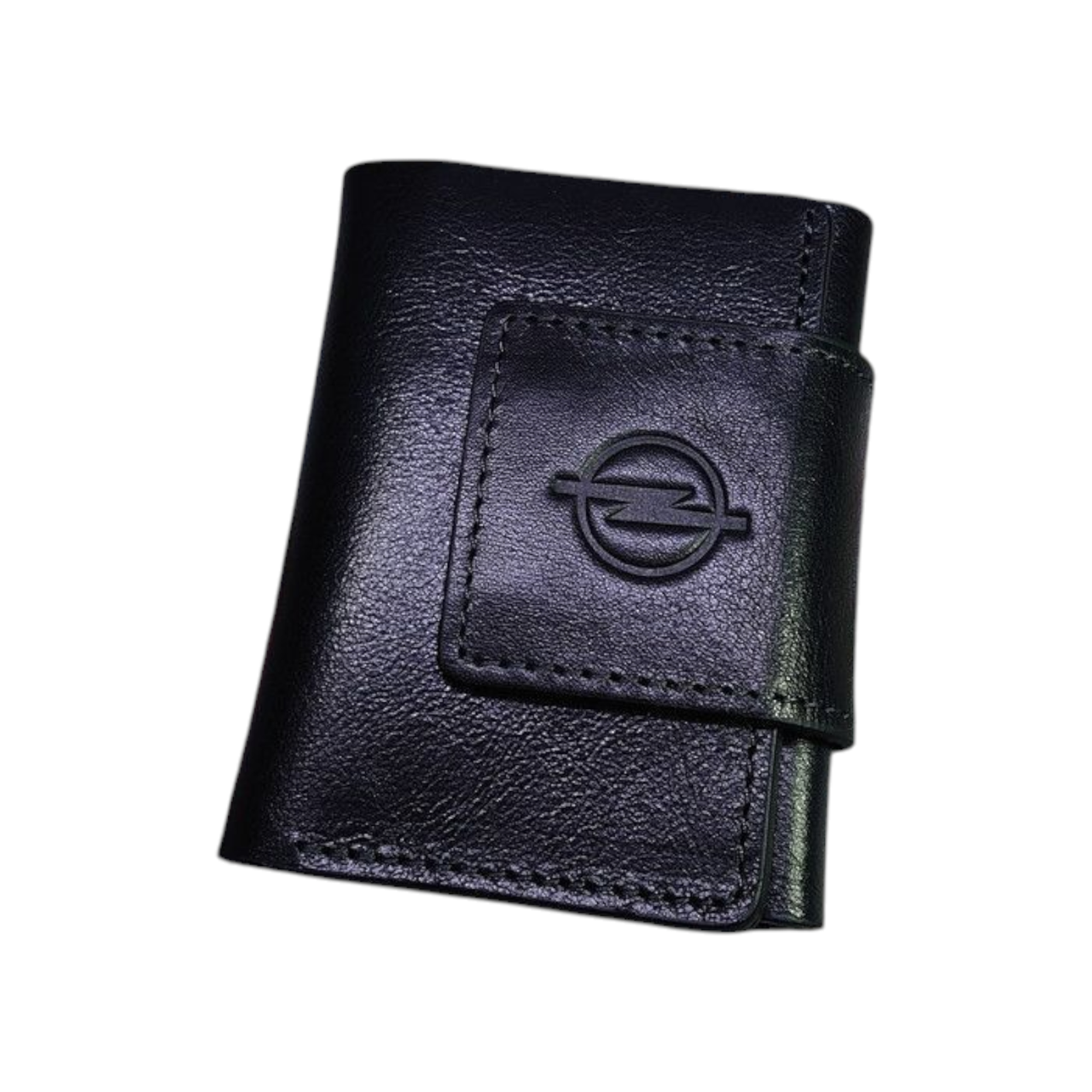 Портмоне с логотипом авто Opel глянцевая кожа 100х75х15 мм (1795704630)