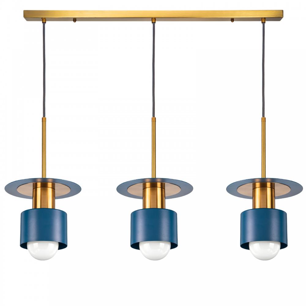 Светильник подвесной GATSBY-3 на планке Blue - фото 1 Светильник подвесной GATSBY-3 на планке Blue - фото 1