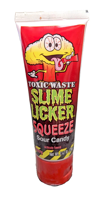 Конфета желейная Toxic Waste Slime Licker Squeeze Sour Candy Cherry 70 г (dsfcas)