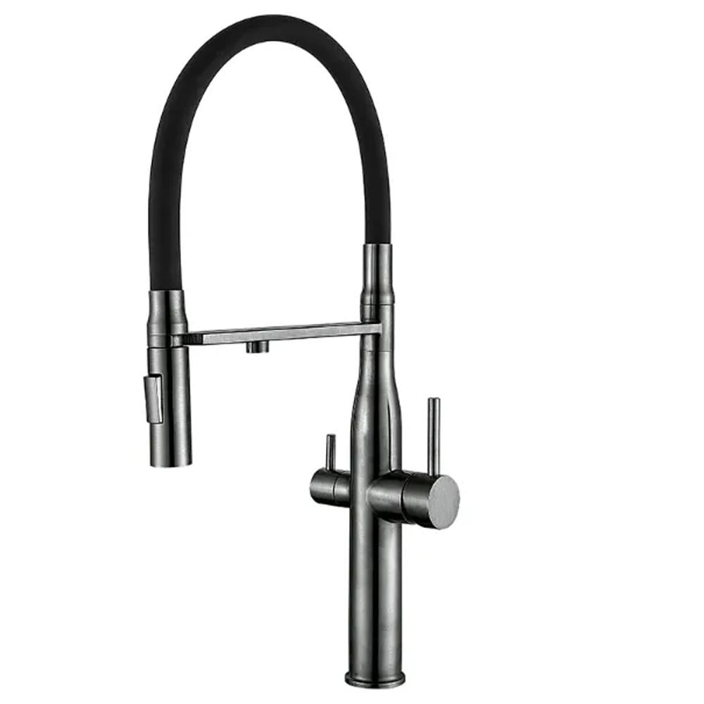 Змішувач для кухні MIXXUS VTM-021REFL.Black на дві води (417209) Змішувач для кухні MIXXUS VTM-021REFL.Black на дві води (417209)