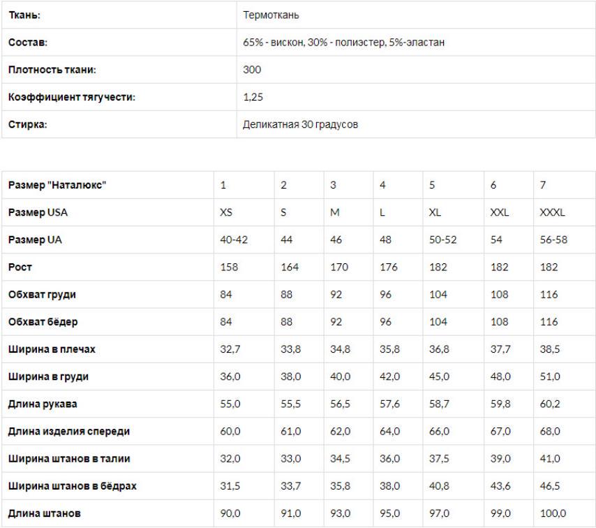 Жіночий комплект термобілизни Наталюкс 98-2616329095 XL Чорний (68656) - фото 2