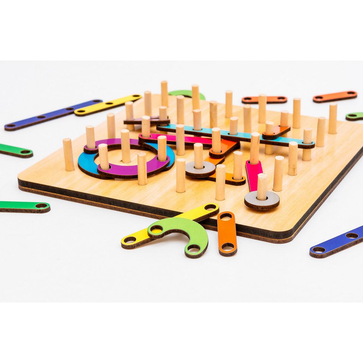 Настільна гра PuzzleOK Дошка Монтессорі (SR-113-N-281) - фото 2 Настільна гра PuzzleOK Дошка Монтессорі (SR-113-N-281) - фото 2