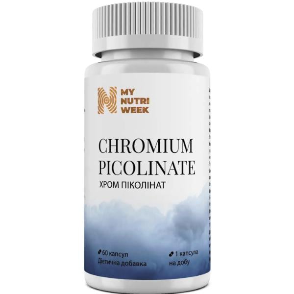 Микроэлемент хром My Nutri Week Chromium Picolinate 188 мкг 60 капс. (000027699)