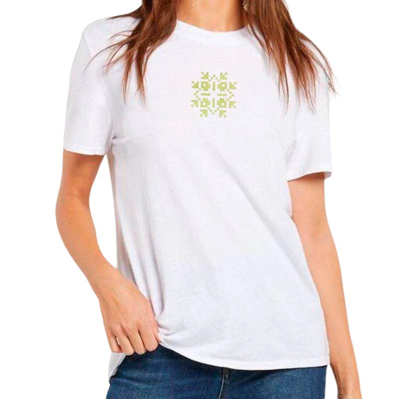 Футболка жіноча етно з вишивкою 02-1 2XL Білий (385924-18-4)