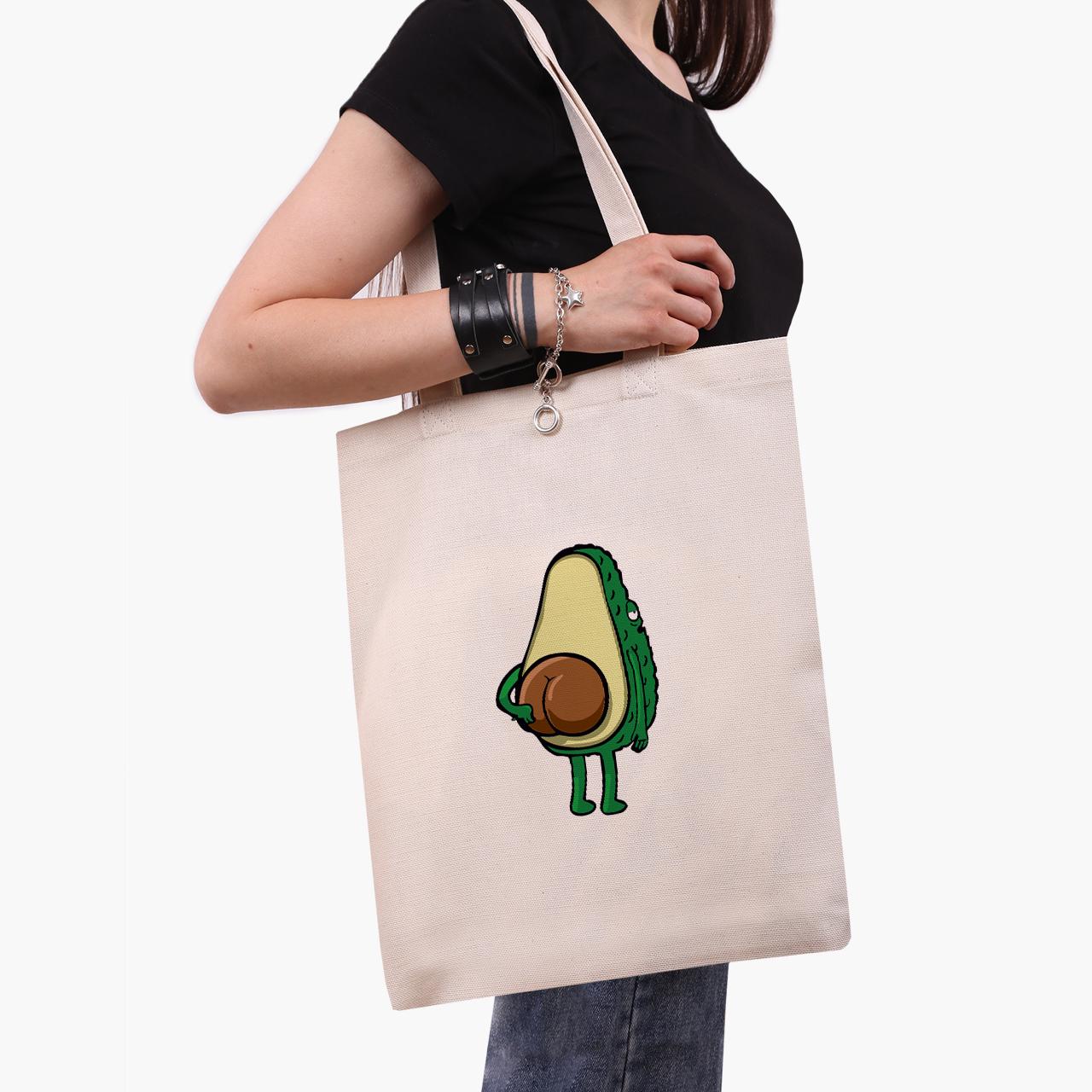 Эко сумка шоппер Avocado 41x35 см Бежевый (9227-2032-WT)