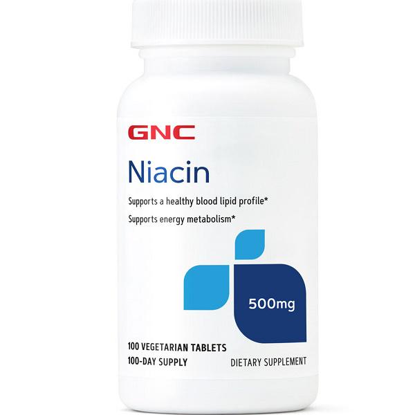 Ниацин GNC Niacin 500 100 Veg Tabs
