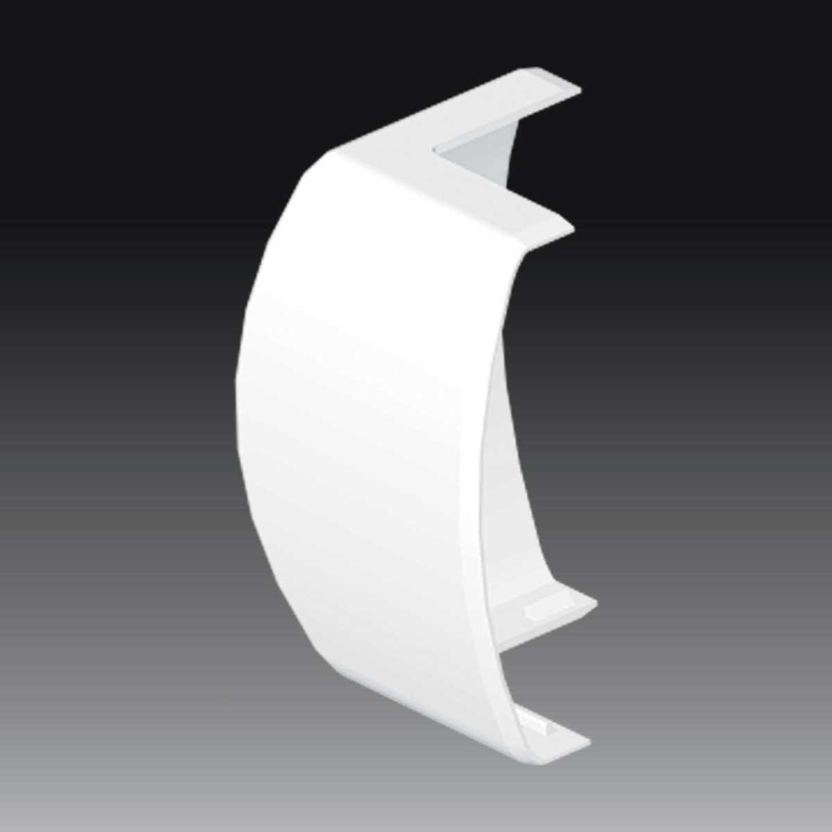 Угол наружный KOPOS Элегант для короба LE 80x20 мм ПВХ Белый (8776_HB)