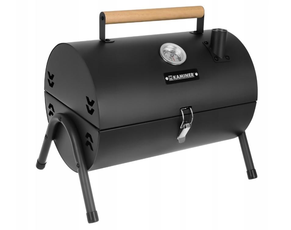 Гриль угольный Kaminer с крышкой 2 решетки