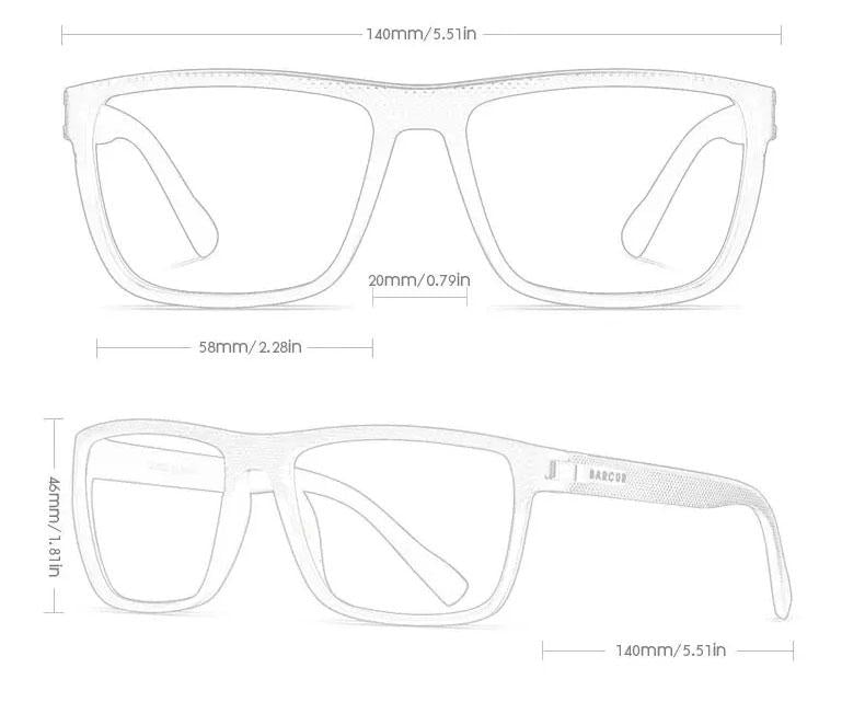 Сонцезахисні окуляри Barcur чоловічі поляризовані (265665) - фото 5 Сонцезахисні окуляри Barcur чоловічі поляризовані (265665) - фото 5
