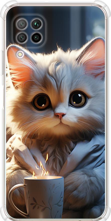 Чохол на Huawei P40 Lite Білий кіт (5646sp-1887-42517)