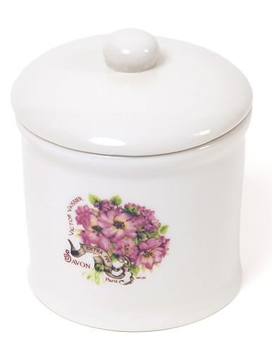 Емкость SAVON Ø9,2 х 10 см для гигиенических принадлежностей фарфор (BD-855-123)