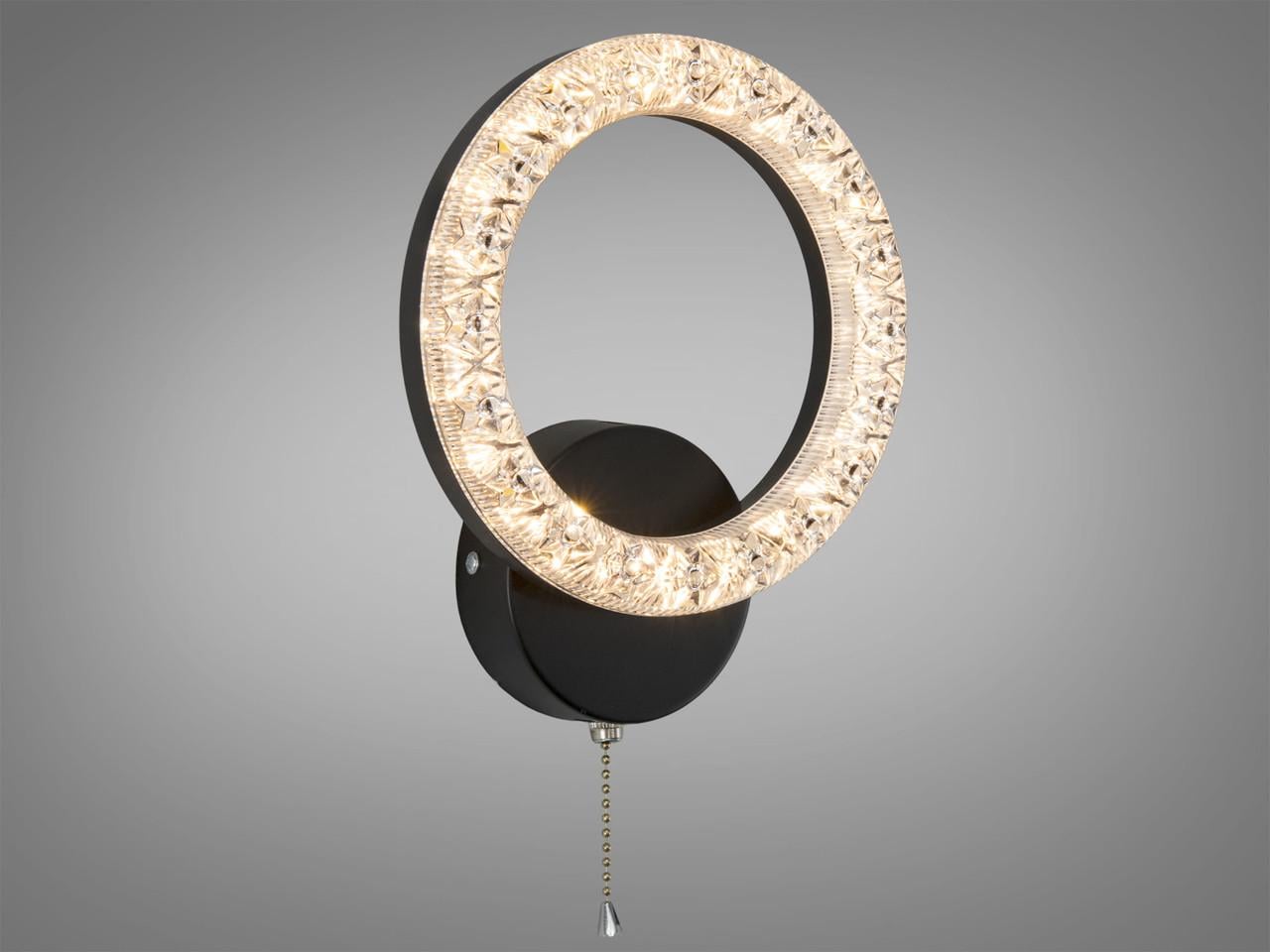 Бра світлодіодне для спальні MX4770 з ланцюжком 17 Вт Чорний (MX4770/1BK)