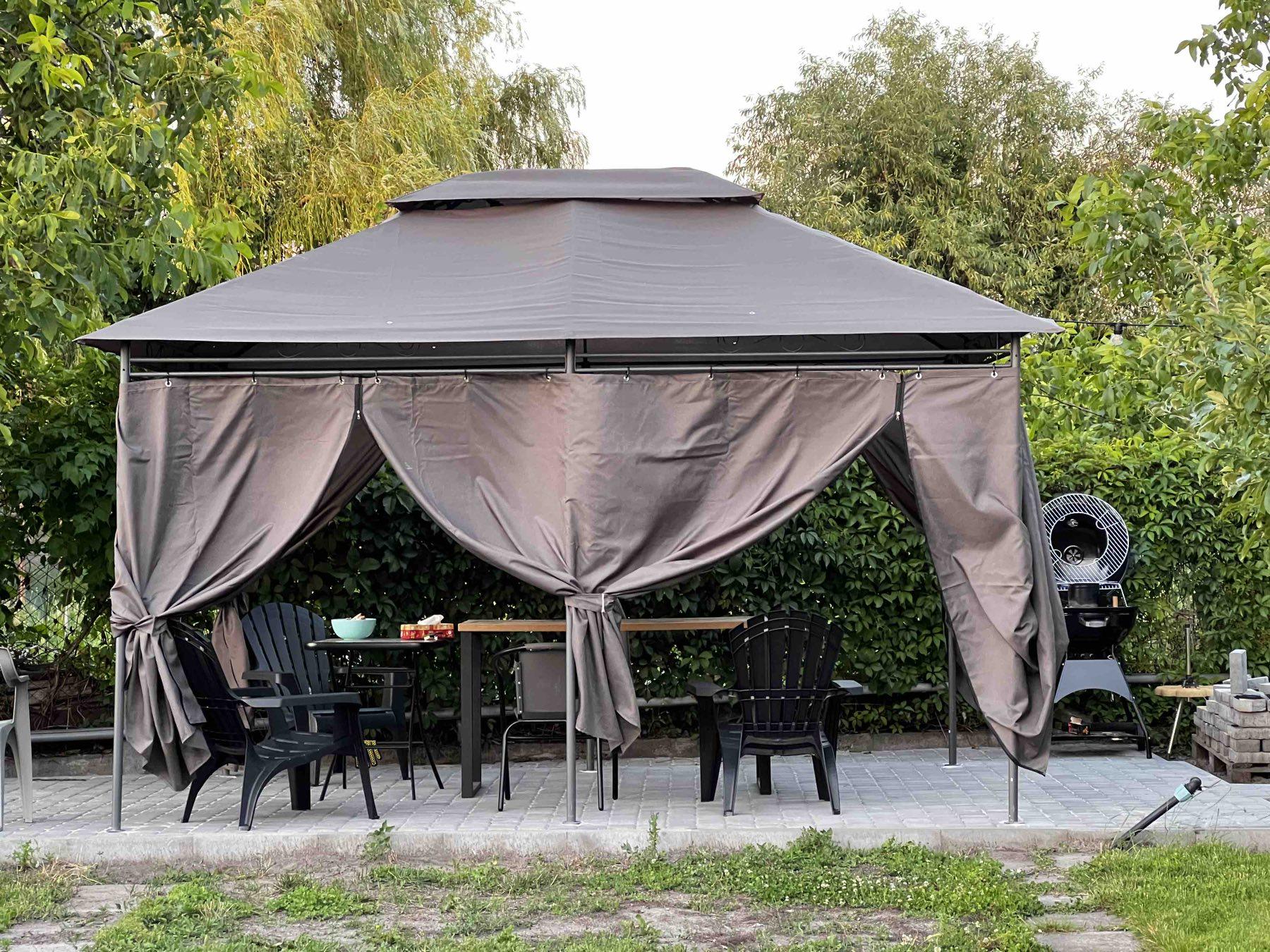 Павильон садовый Plonos с москитной сеткой (TUN0389) - фото 4 Павильон садовый Plonos с москитной сеткой (TUN0389) - фото 4