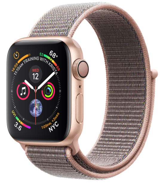 Тканевый ремешок Nylon Sport Band for Apple Watch 41/40/38mm, Pink Sand