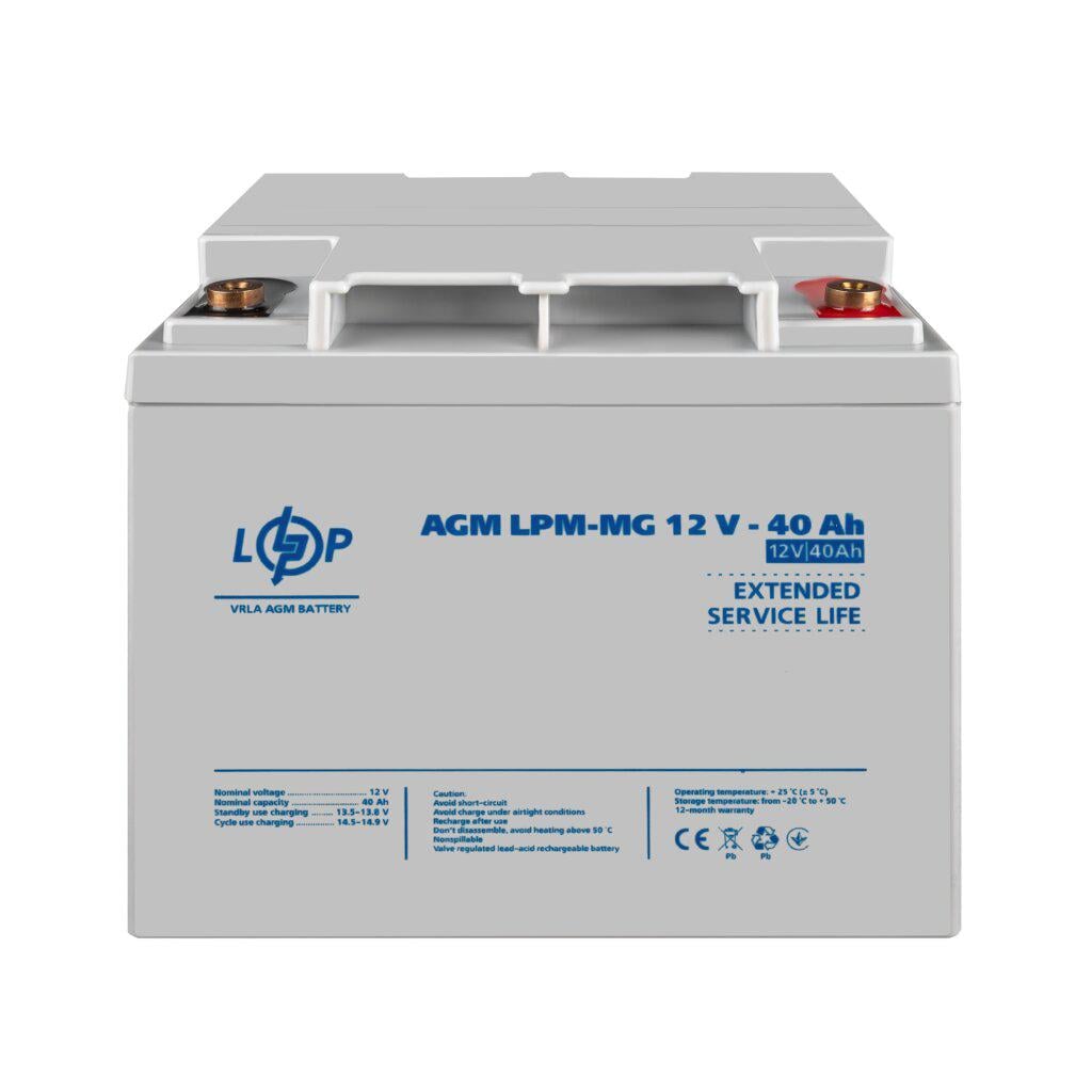 Аккумулятор мультигелевый LogicPower 3874 LPM-MG 12V 40 Ah (3874)