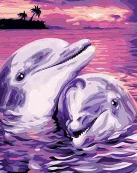 Картина по номерам Josef Otten Животные Дельфины 40х50 см в термопакете (9422PH_O-mt) Картина по номерам Josef Otten Животные Дельфины 40х50 см в термопакете (9422PH_O-mt)