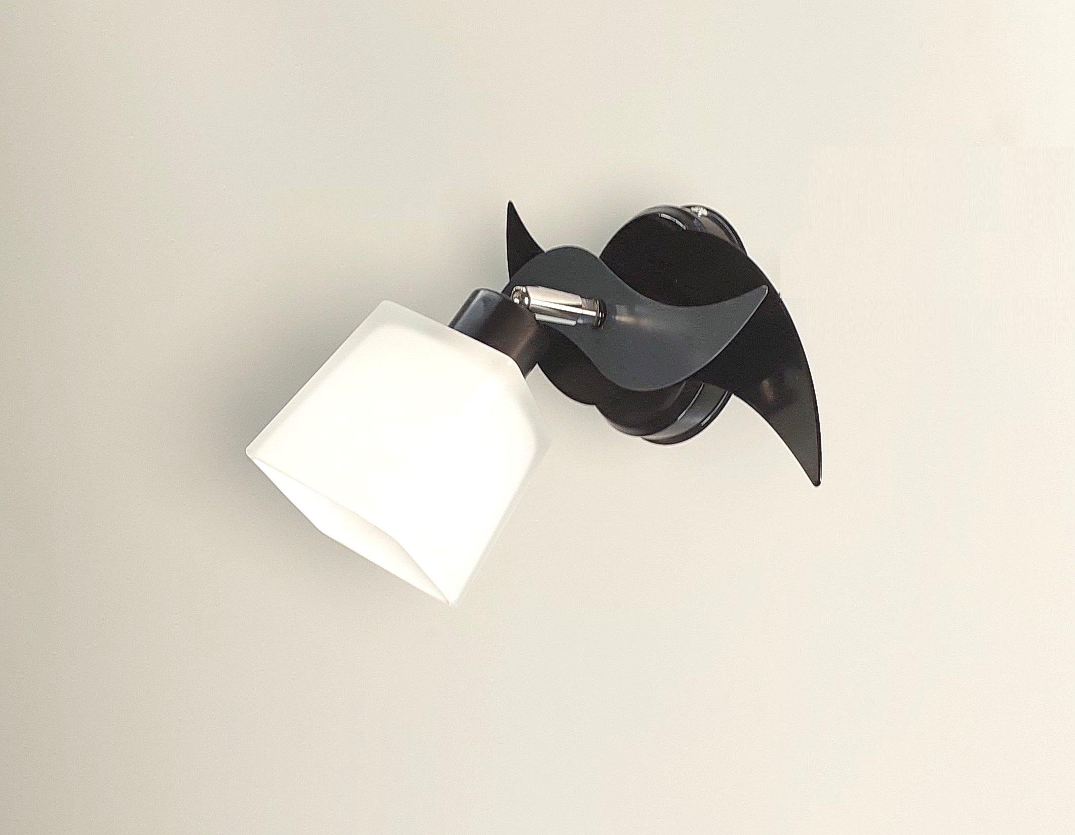 Бра настенный 8008 поворотный металлический Черный/Серый