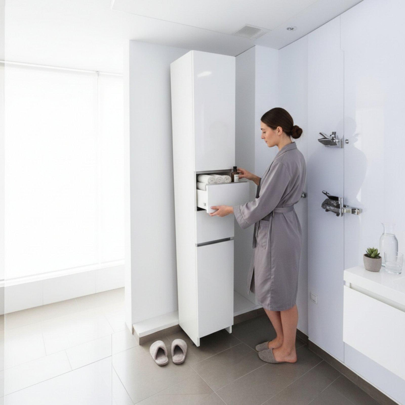 Тумба для ванної кімнати пластиковий підлоговий The MIX Атлант 25 см (2491)