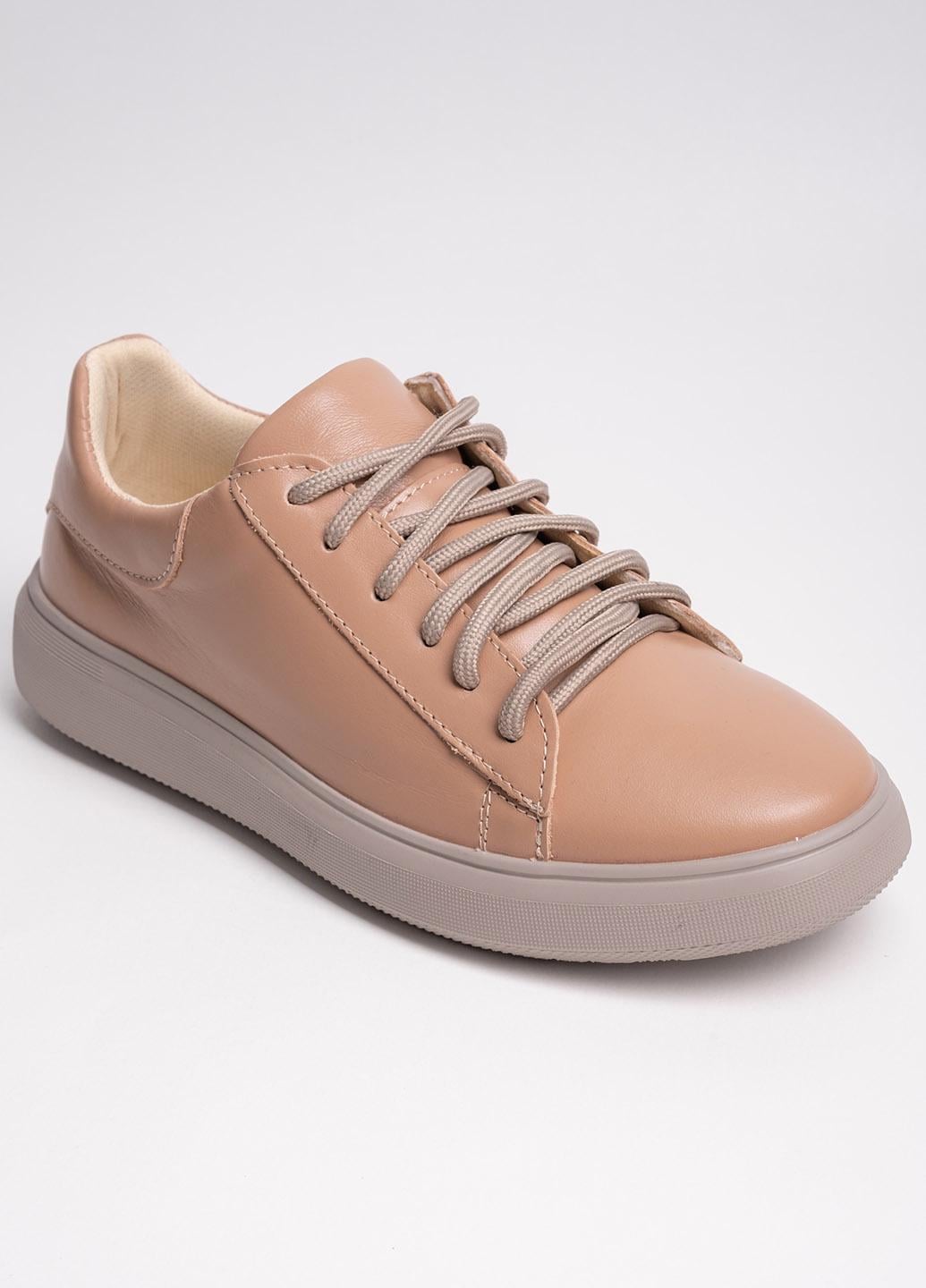 Кеды женские кожаные Fashion K9-2 340779 р. 37 Бежевый