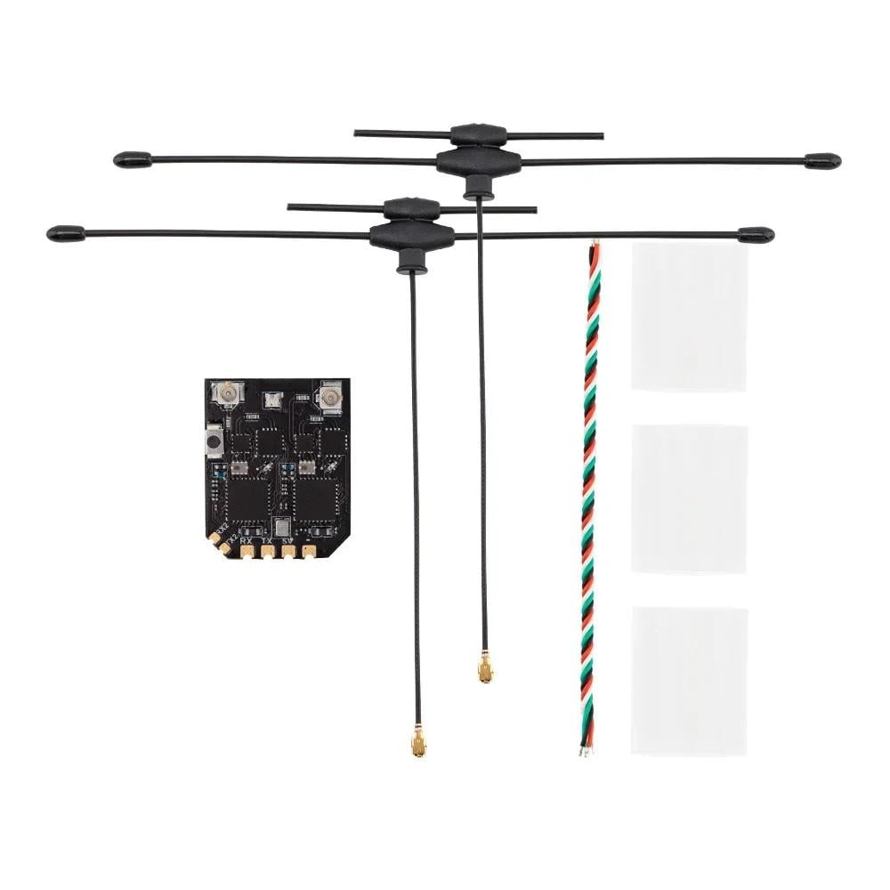 Приемник управления ELRS 915/2400MHz Radiomaster XR4 Gemini ICLR1121+ESP32D4 и T-антенны для FPV дронов (00-00025764) Приемник управления ELRS 915/2400MHz Radiomaster XR4 Gemini ICLR1121+ESP32D4 и T-антенны для FPV дронов (00-00025764)