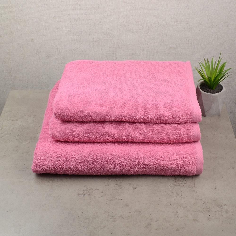 Набор махровых полотенец GM Textile 50х90/70х140 см 3 шт. Розовый Набор махровых полотенец GM Textile 50х90/70х140 см 3 шт. Розовый