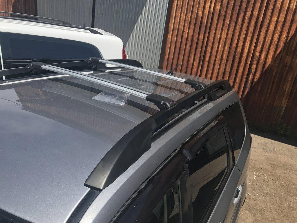 Перемычки на рейлинги под ключ WingBar Черный Erkul для Subaru Forester 2008-2013 гг. алюминий/пластик Серый