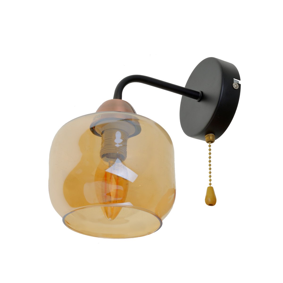 Бра Brille BL-970W/1 E27 BK/AC (29-207)