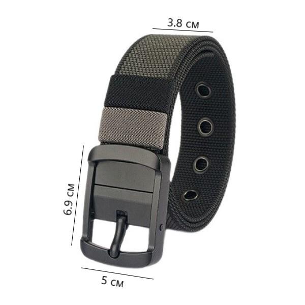 Ремень двусторонний 120 см Черный/Серый (AN00235-1) - фото 6 Ремень двусторонний 120 см Черный/Серый (AN00235-1) - фото 6